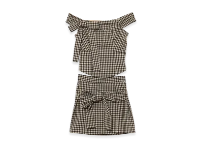 ANDMARY Women's Ruban Ribbon Set Up "Beige"