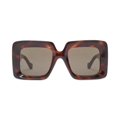 LOEWE Square Maxi Anagram Sunglasses "Havana"
