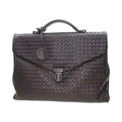 Bottega Veneta Lambskin Hand Bag "Brown"