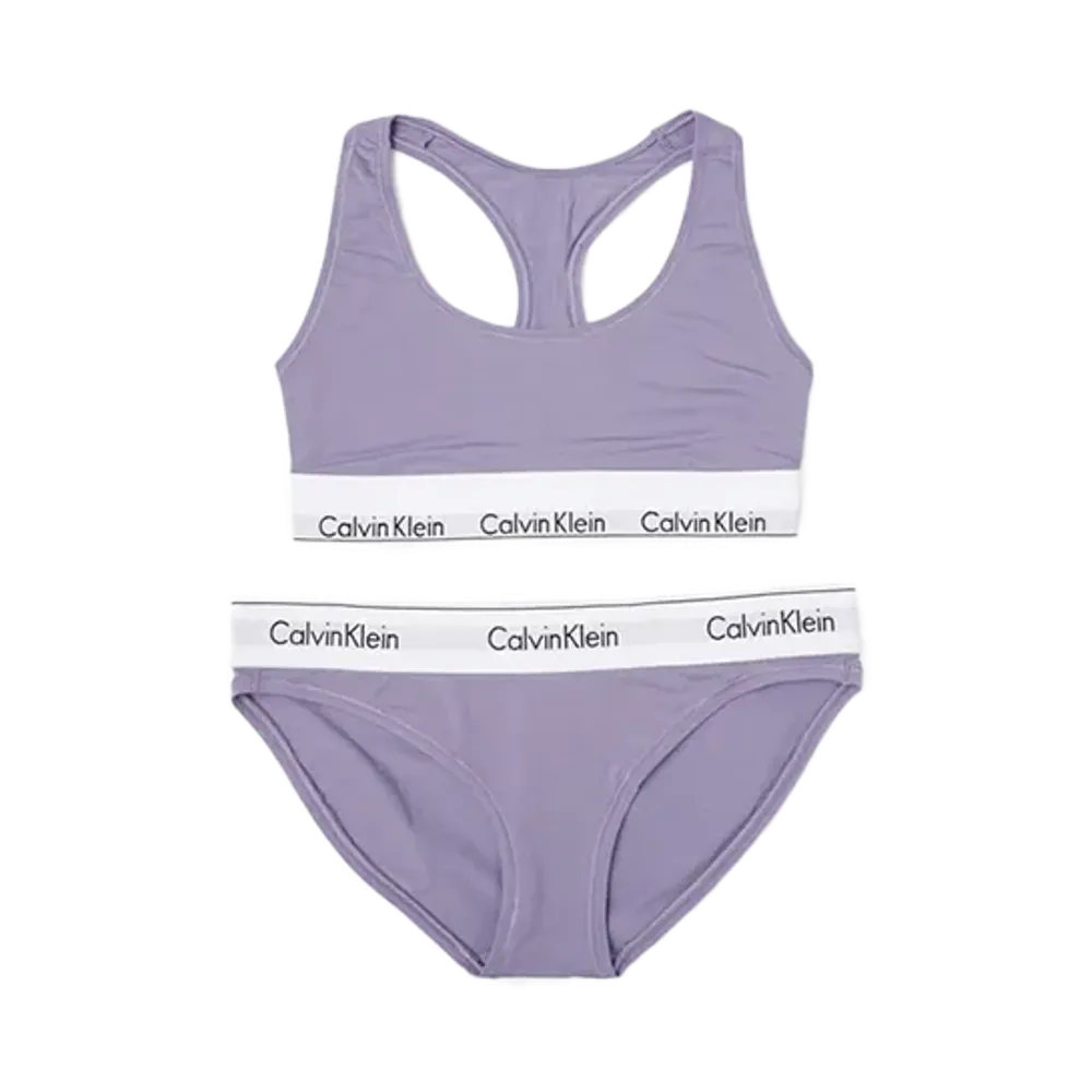 Calvin Klein Modern Cotton Bra/Shorts Set "Splashofgrape"