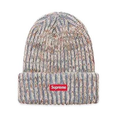 Supreme Rainbow Knit Loose Gauge Beanie "Light Blue" (20FW)