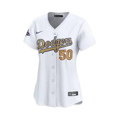 MLB Los Angeles Dodgers 2025 Gold Collection Women's Mookie Betts Nike Limited Jersey "White"