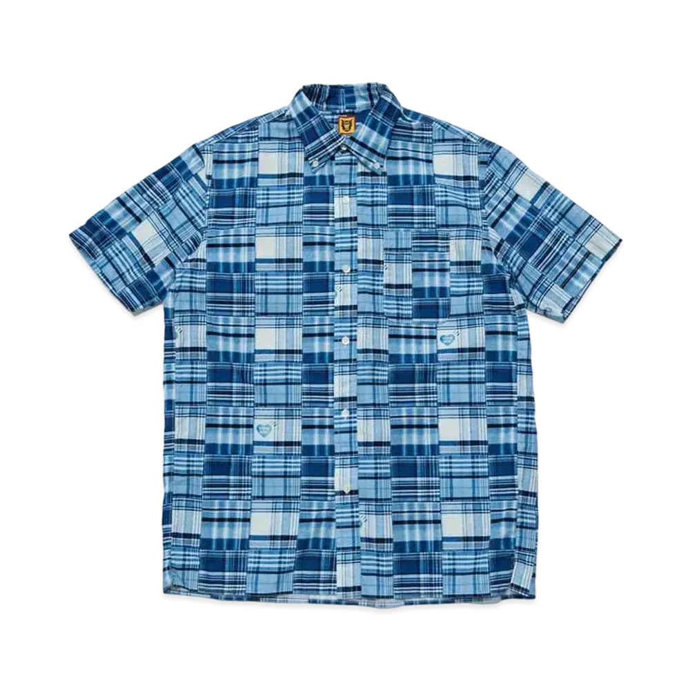 HUMAN MADE PATCHWORK S/S SHIRT "Blue"