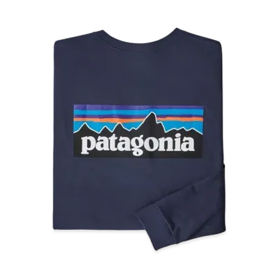 patagonia Men's LongSleeve P-6Logo Responsibility "Classic Navy"
