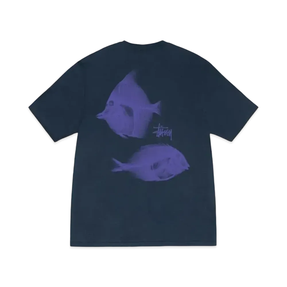 Stussy X-Ray Fishin Tee "Navy"