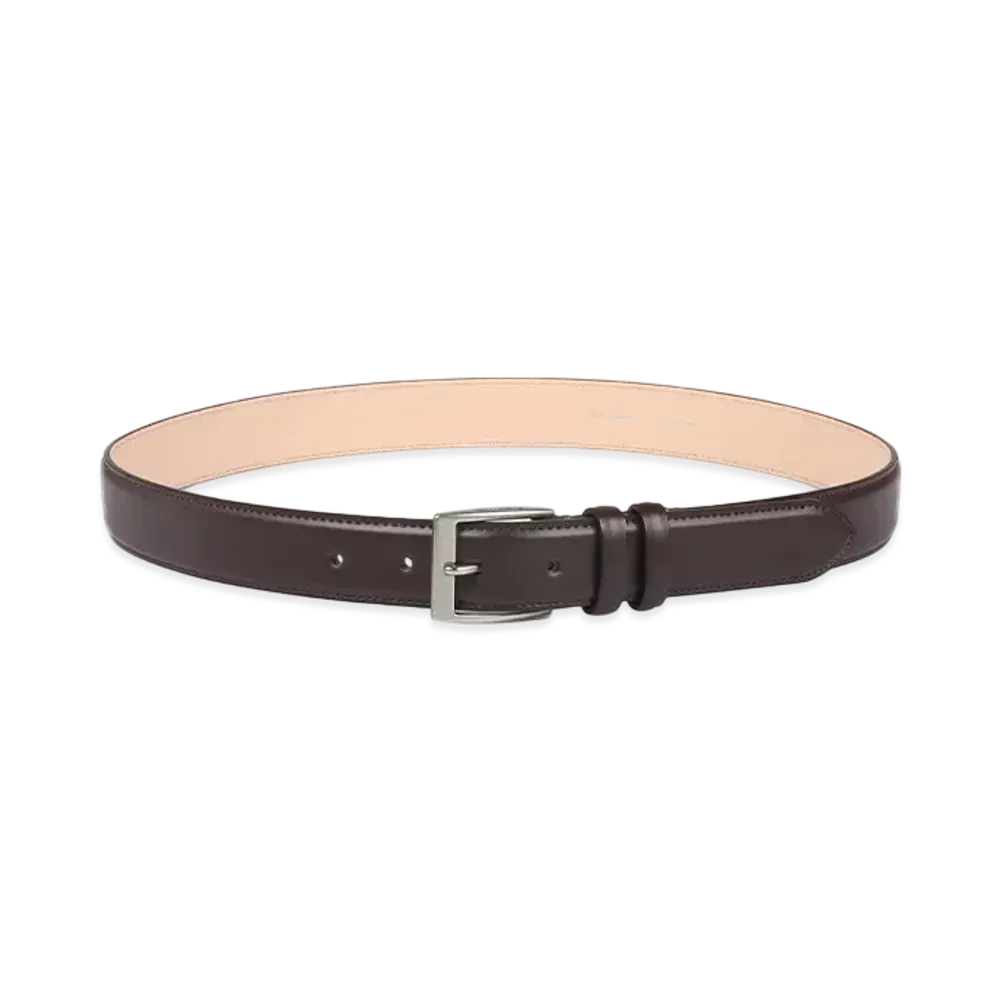 Paul Smith Classic Buckle Leather Belt "DarkBrown"