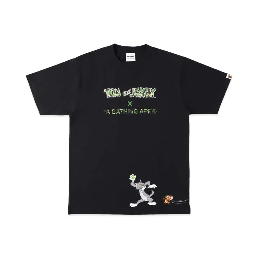 A BATHING APE / TOM AND JERRY TEE "Black"