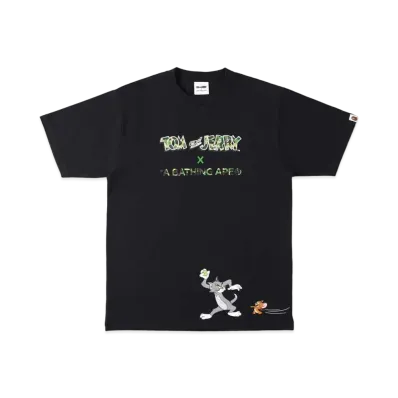 A BATHING APE / TOM AND JERRY TEE "Black"