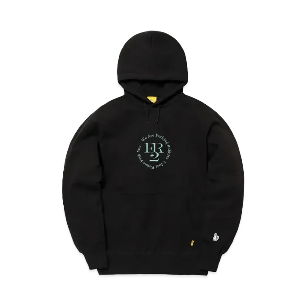 FR2 Embroidered Circle Logo Hoodie "Black"