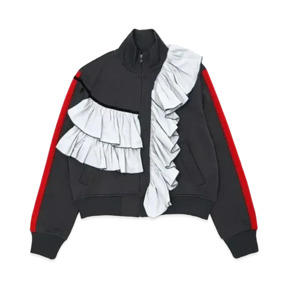 FACETASM Ruffled Jersey Jacket "Charcoal"