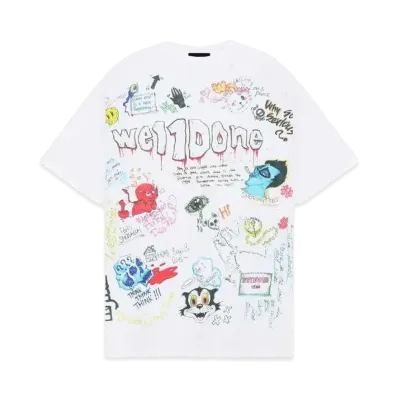 WE11DONE Graphic T-shirt "White"