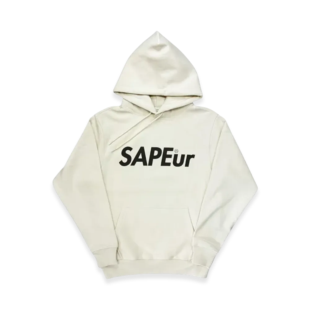 SAPEur Youth Logo Sweat Hoodie "White"