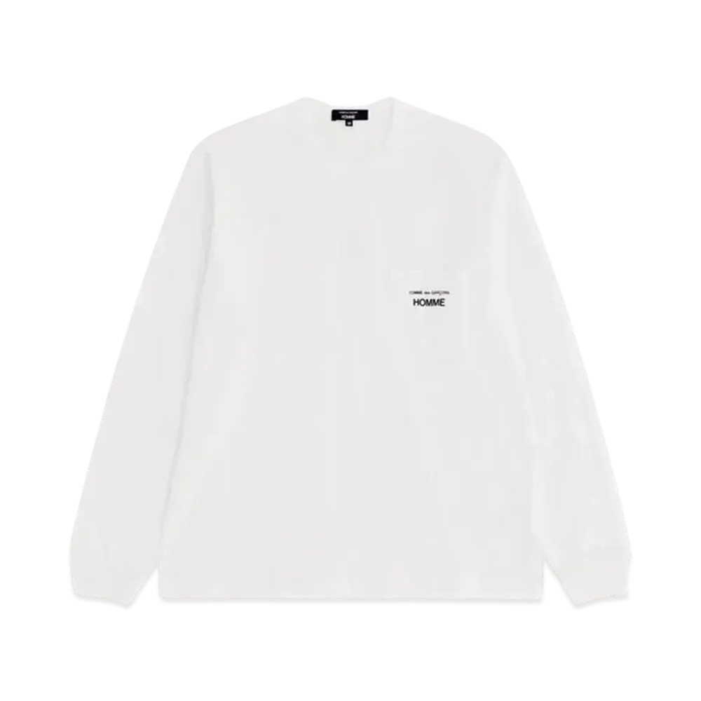 COMME des GARCONS HOMME Cotton Jersey Garment Print T-Shirts "White"