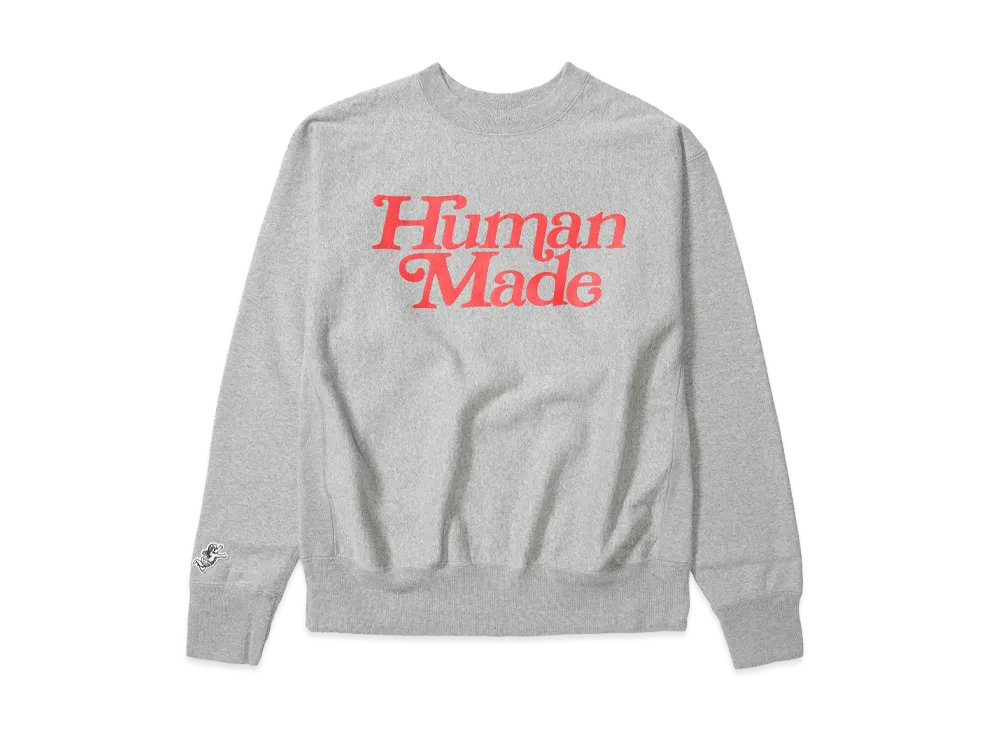 HUMAN MADE x Girls Don'T Cry Crew Neck Sweatshirt "Gray" / VERDY
