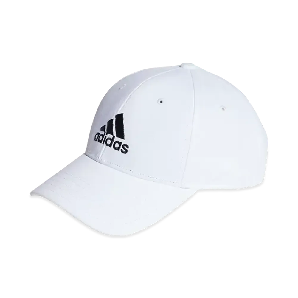 adidas Cotton Twill Baseball Cap "White/Black"