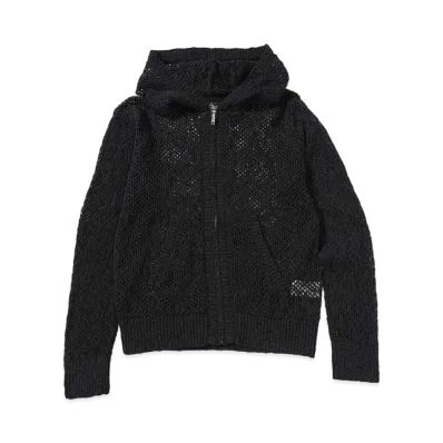 BEAMS FUTURE ARCHIVE Net Knit Parker "Black"