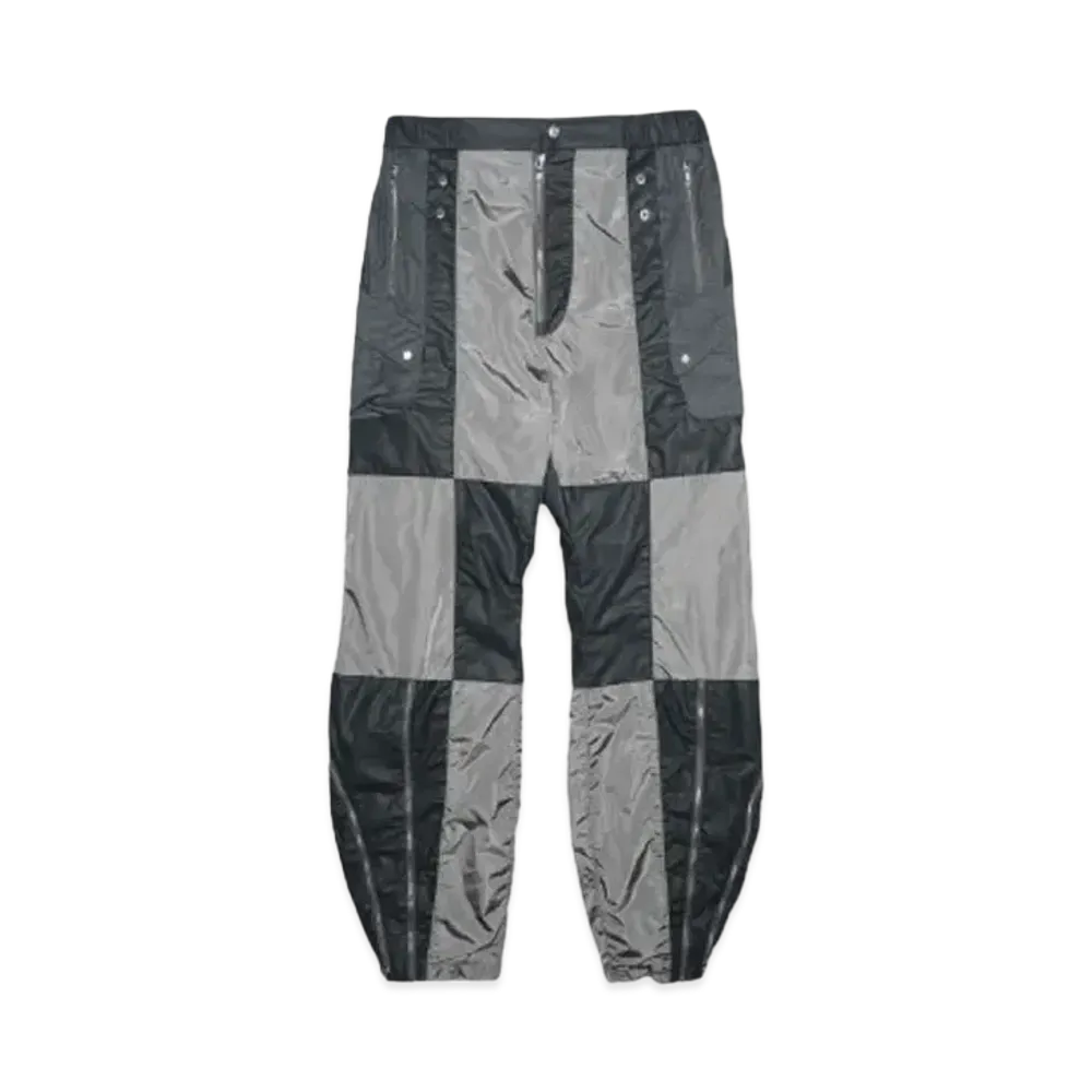 IZZY DU CHECK PANTS "BLACK/ARMY GREEN"