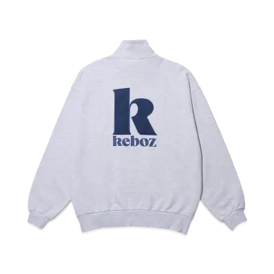 KEBOZ Nk Half Zip Sweat Pullover "Gray"