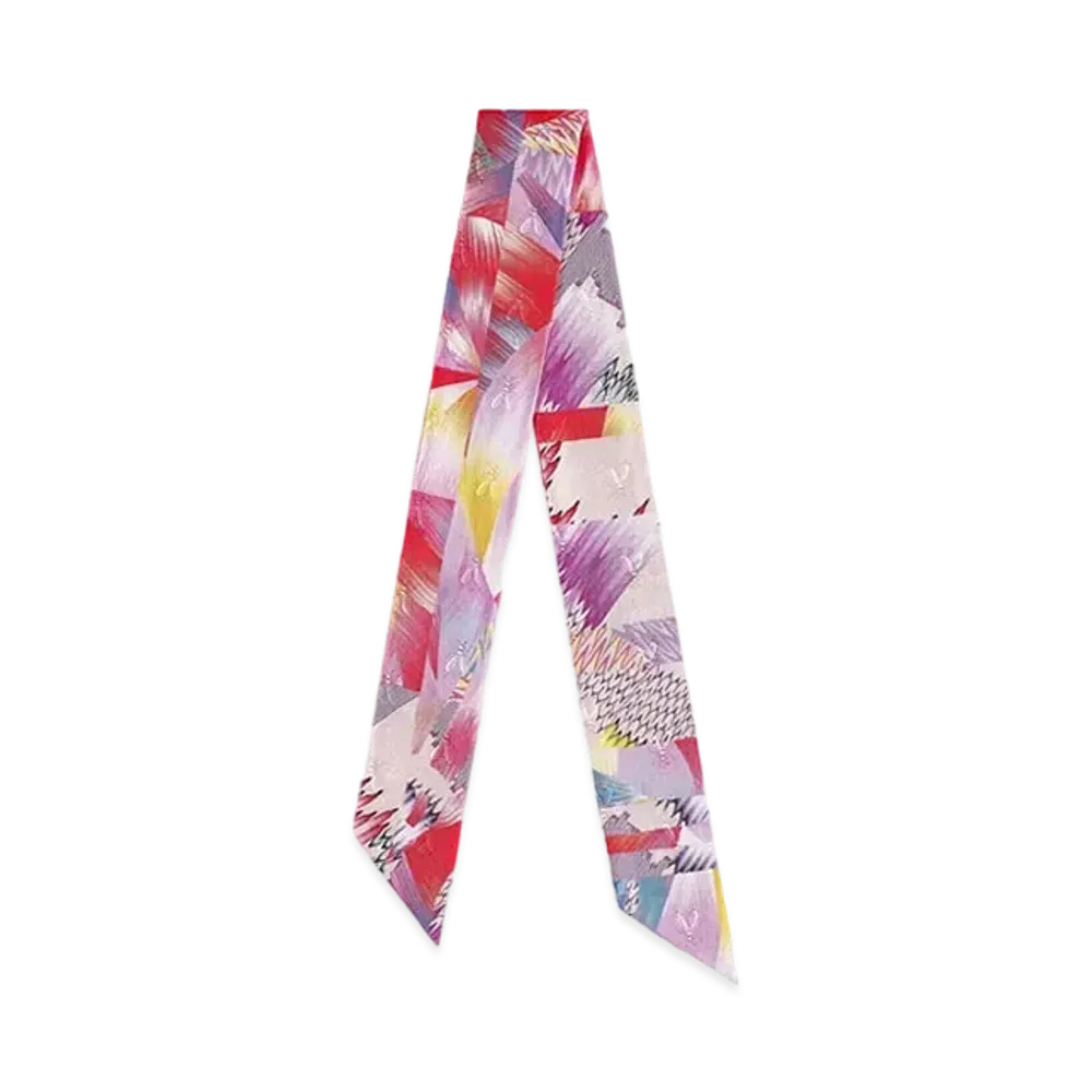 Hermes Twilly Marble Silk "Pink/Multicolor"
