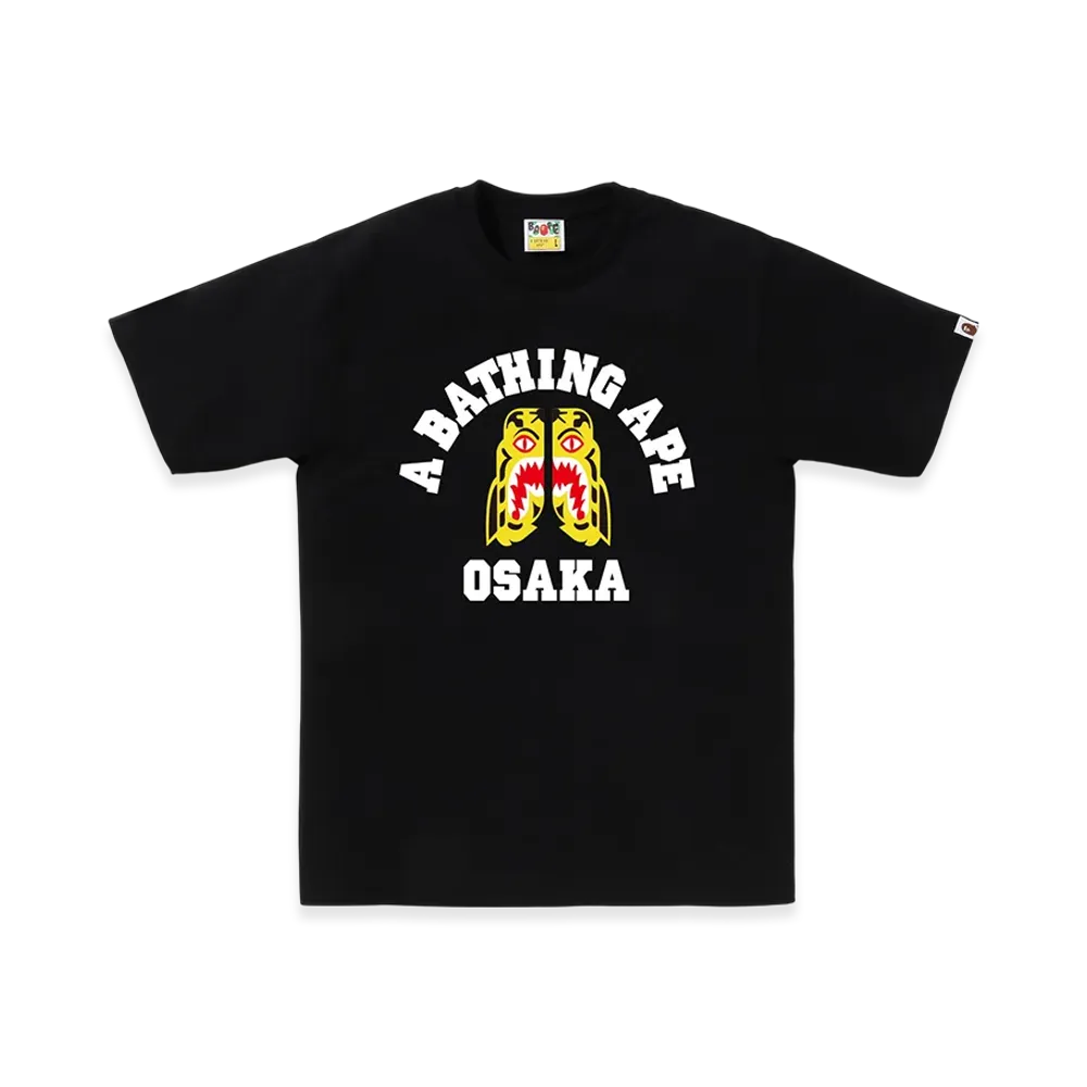 A BATHING APE Tiger College Osaka Tee "Black"
