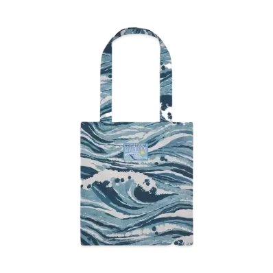 Maison Kitsune X Vilebrequin Tote Bags "Storm Blue Design"