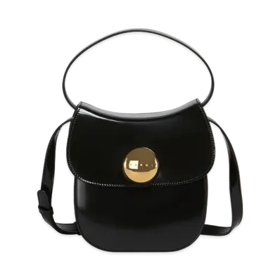 MARNI Butterfly Small Handbag in Leather "Black"