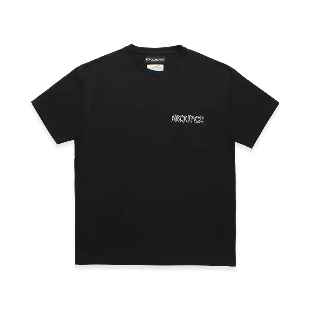 WACKO MARIA x Neckface Washed Heavy Weight Color T-Shirt "Black"