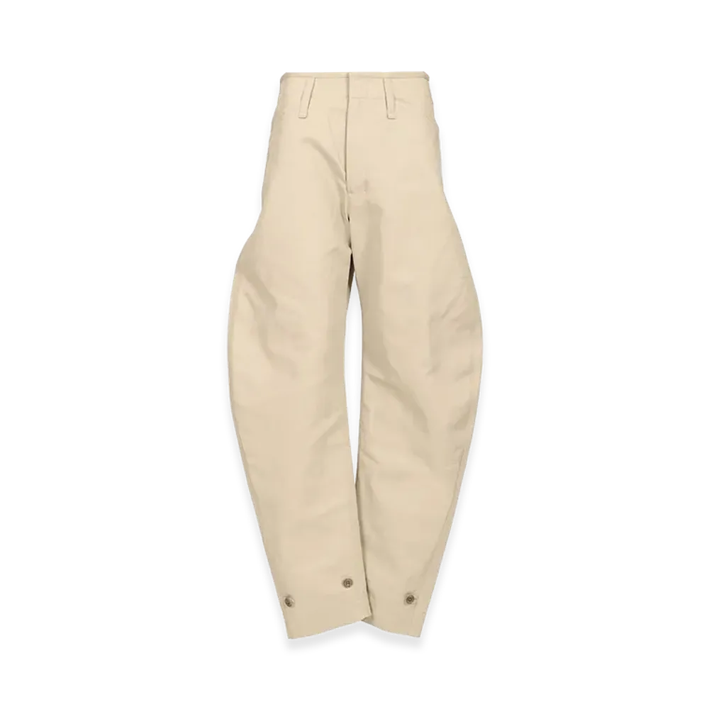 LEMAIRE Women's Cotton And Linen Pants "White"
