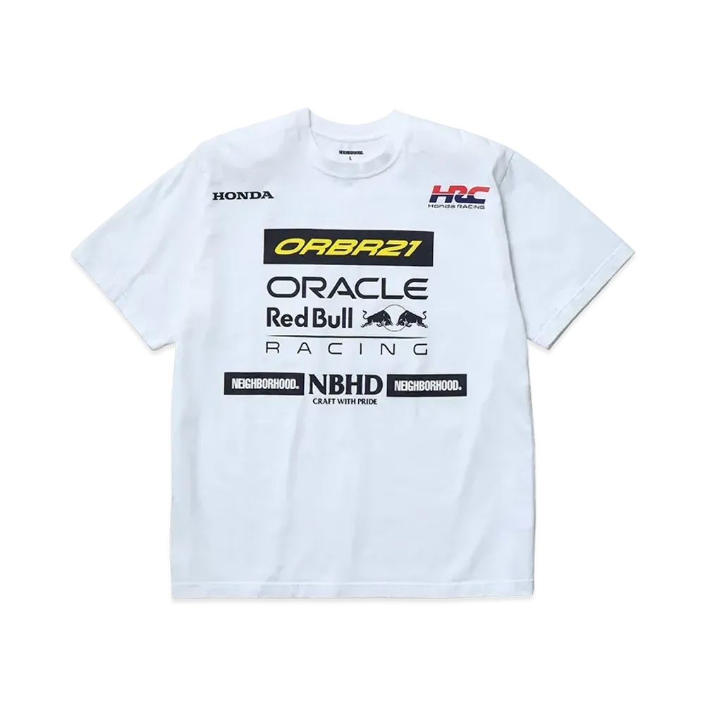 NEIGHBORHOOD x Oracle Red Bull Racing x HONDA SS Tee "White"