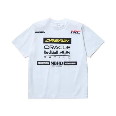 NEIGHBORHOOD x Oracle Red Bull Racing x HONDA SS Tee "White"