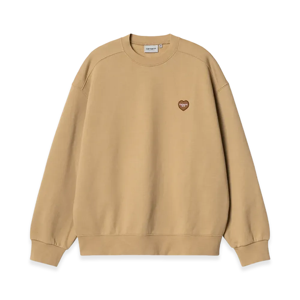 Carhartt WIP Heart Patch Sweatshirt "Dusty Hamilton Brown"