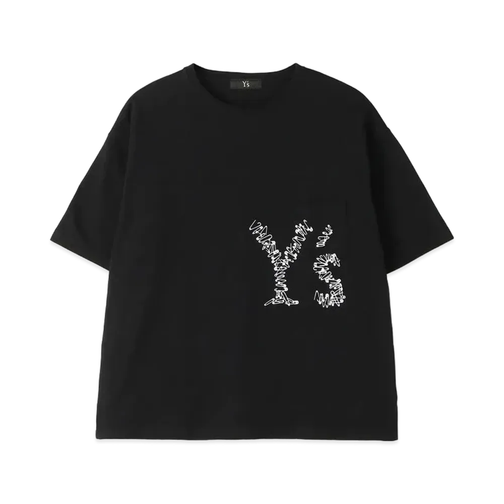 Yohji Yamamoto Y's -ONLINE EXCLUSIVE- Y's PIN T-SHIRT "Black"