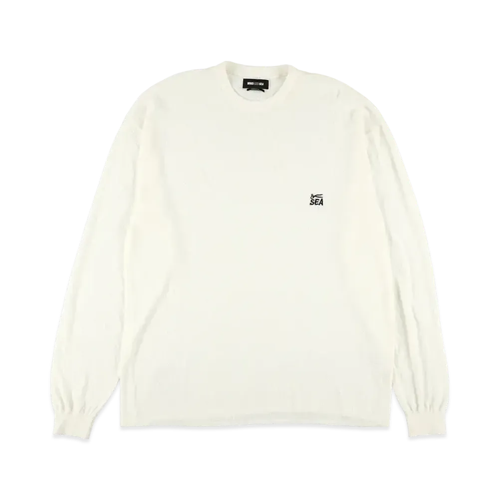WIND AND SEA x DENHAM Bouclet Pile L/S Tee "White"