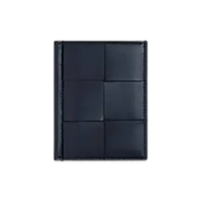 Bottega Veneta Cassette Slim Flap Card Case "Space/Sapele"