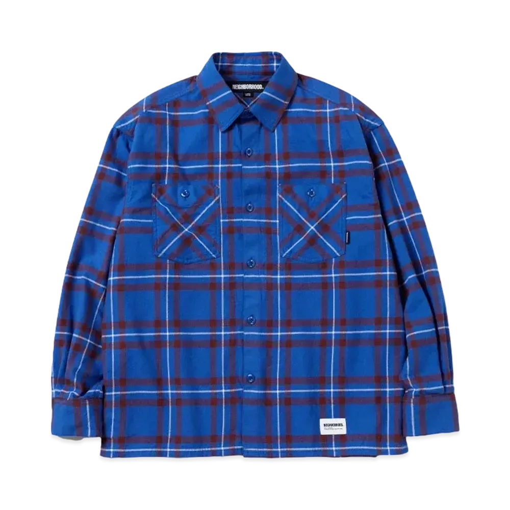 NEIGHBORHOOD Tartan Check Shirt LS "Blue"