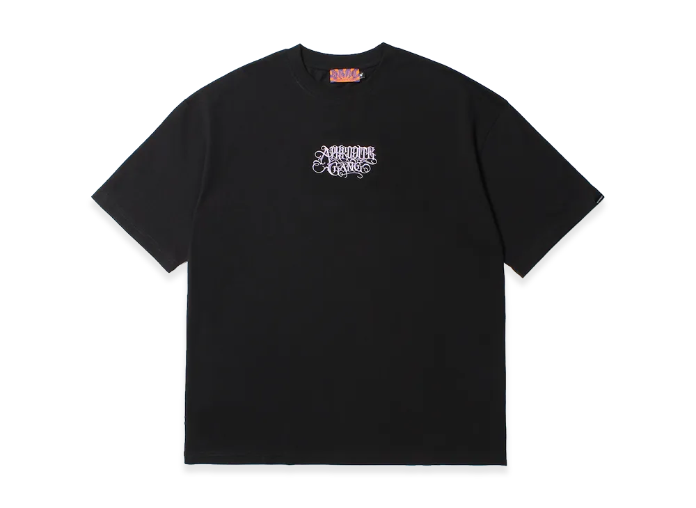 APHRODITEGANG Classic Logo Embroidery S/S Tee "Black/Purple"