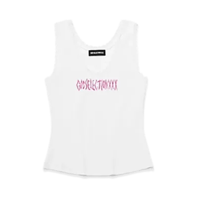 GOD SELECTION XXX Lace Tank GXL-S25-CS-03 "White"