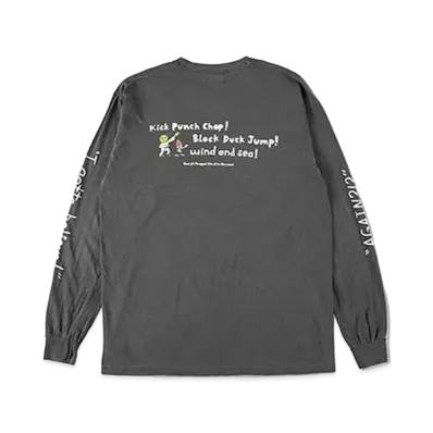 WIND AND SEA x PaRappa the Rapper (Parappa&Mr.CCM Onion) L/S Tee "Black"