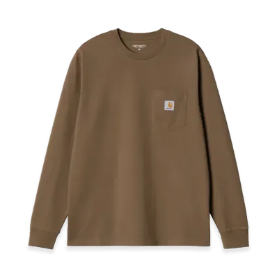 Carhartt WIP L/S Pocket T-Shirt "Coconut"