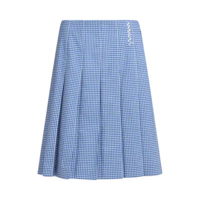 Marni Women's Wool Blend Pleated Skirt "Blue"