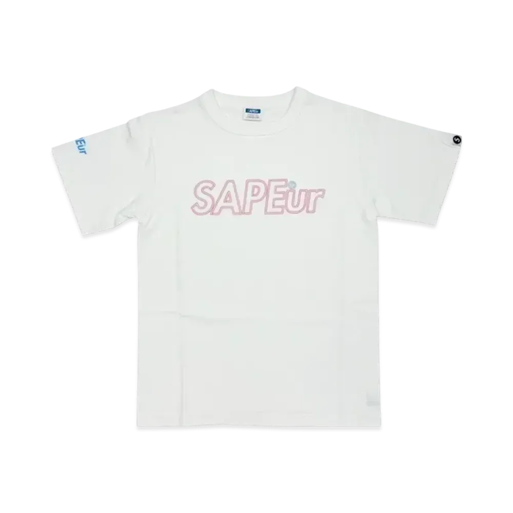SAPEur Kid's Neonsign Logo S/S Tee "White"