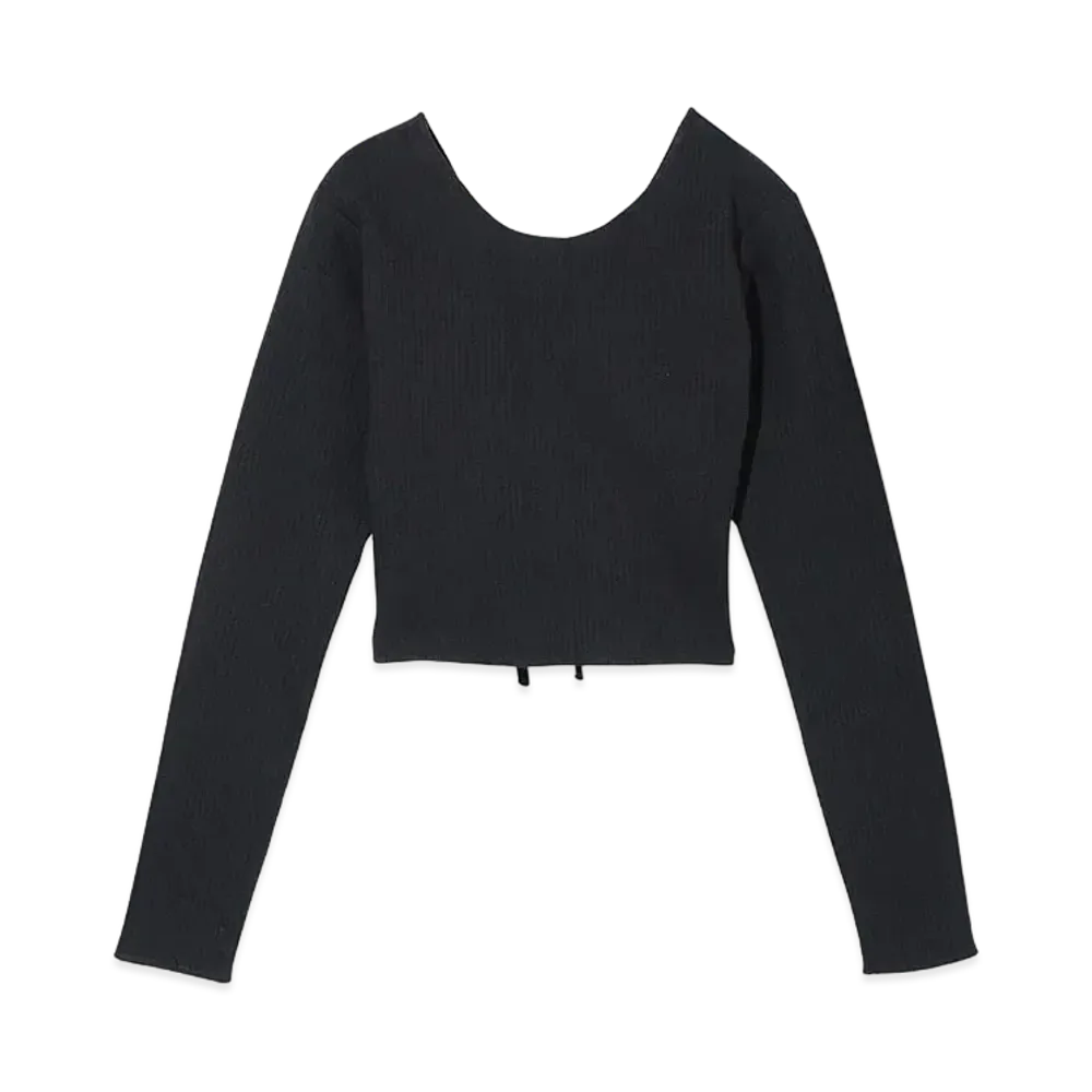 X-Girl 2Way Lace Up Top "Black"