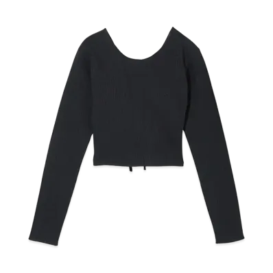 X-Girl 2Way Lace Up Top "Black"
