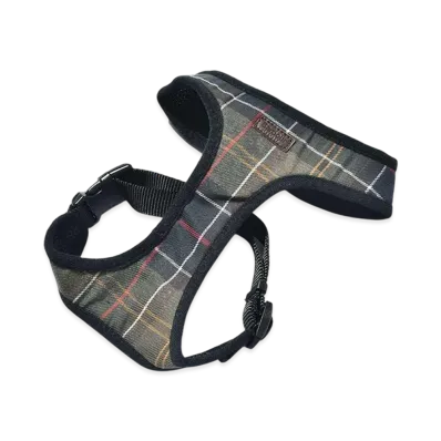 Barbour Tartan Dog Harness Classic "Classic Olive"