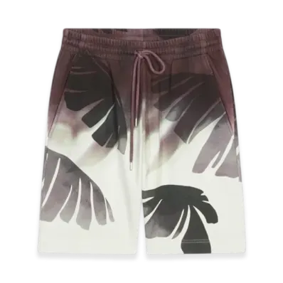 DRIES VAN NOTEN Printed Sweatshorts "Burgundy"