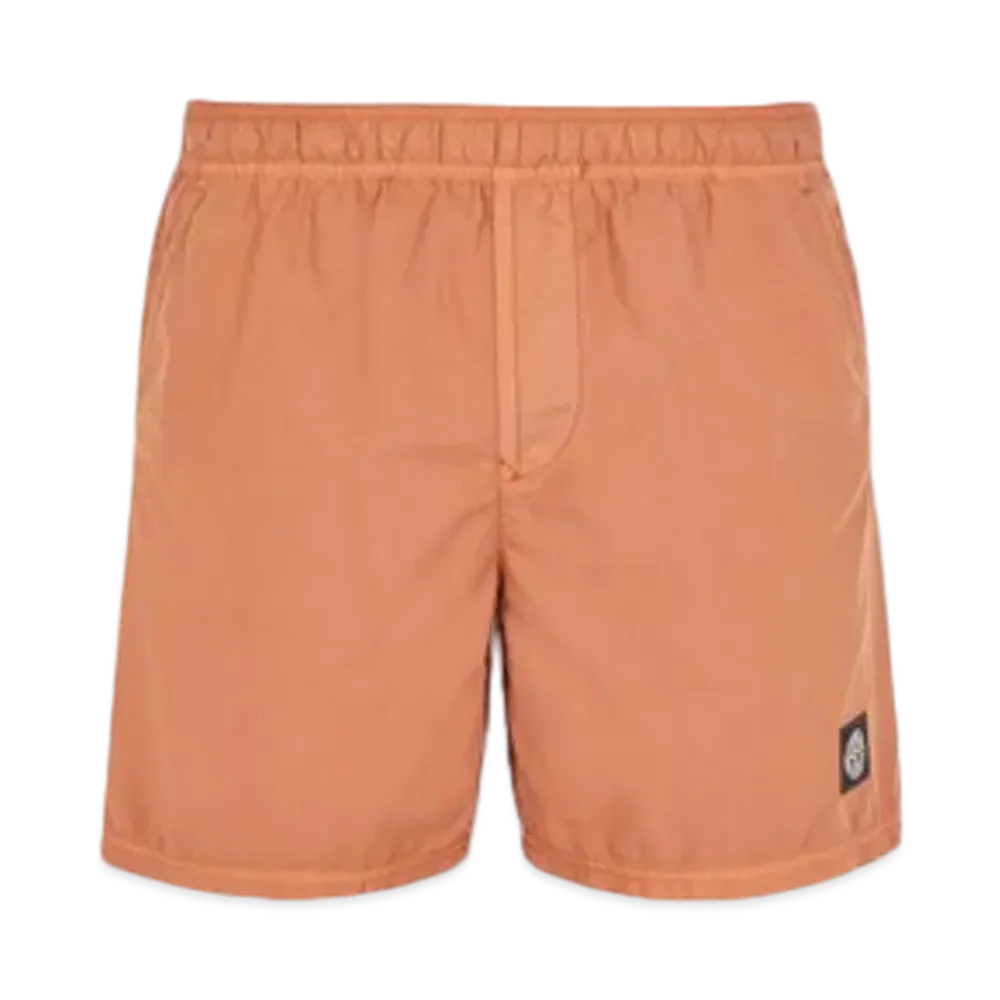 Stone Island B0946 Brushed Nylon Regular Fit Swim Trunks - 24SS "Rust"