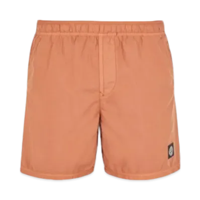 Stone Island B0946 Brushed Nylon Regular Fit Swim Trunks - 24SS "Rust"