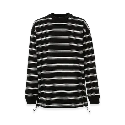 COMME des GARCONS HOMME Cotton Border T-Shirt Spindle "Black"