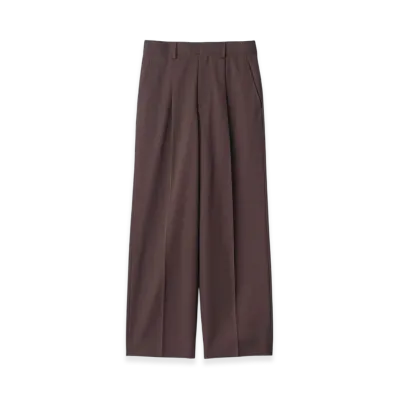 ssstein Straight Trousers "Dark Brown"