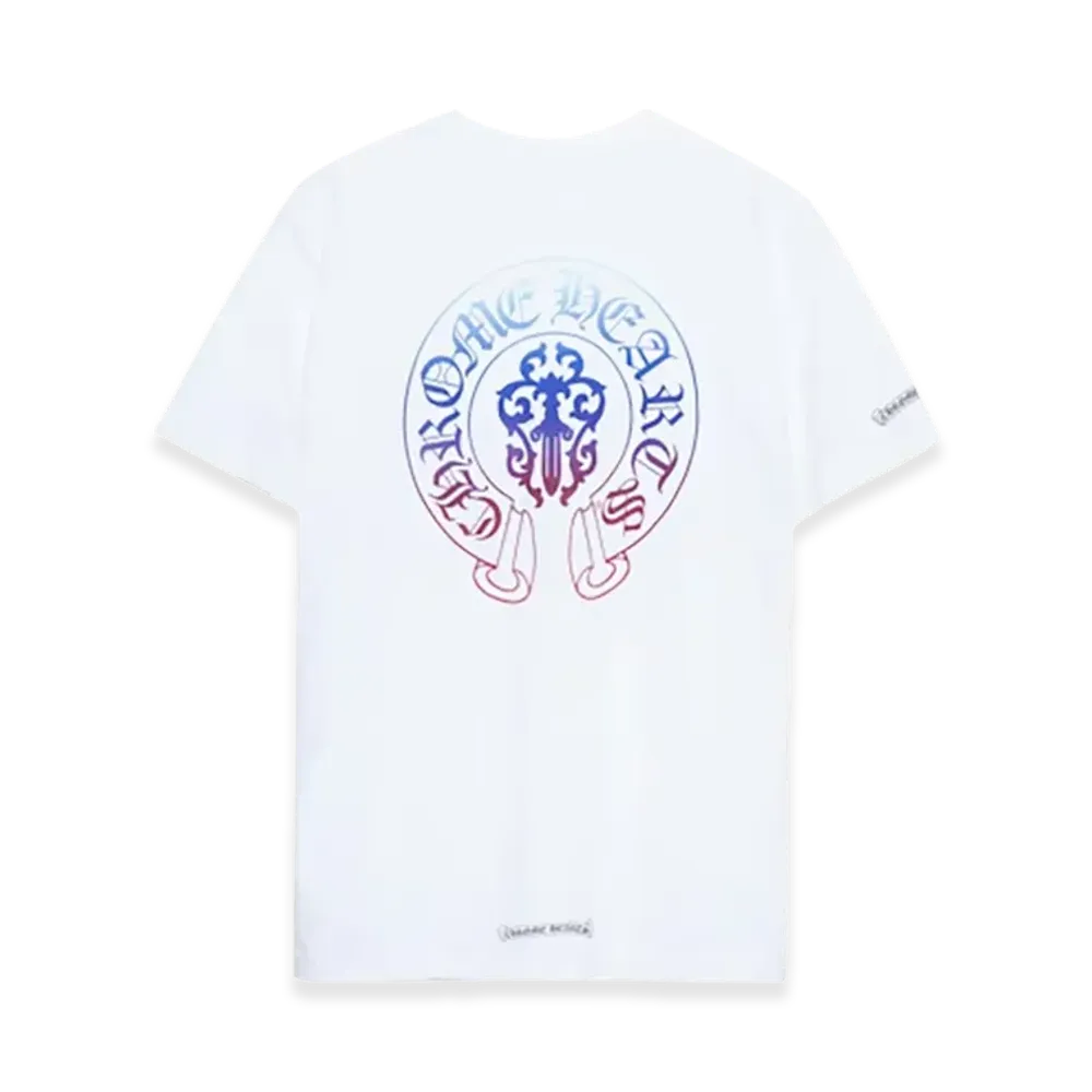Chrome Hearts Gradient Horseshoe Scroll Cuff S/S T-Shirt "White"